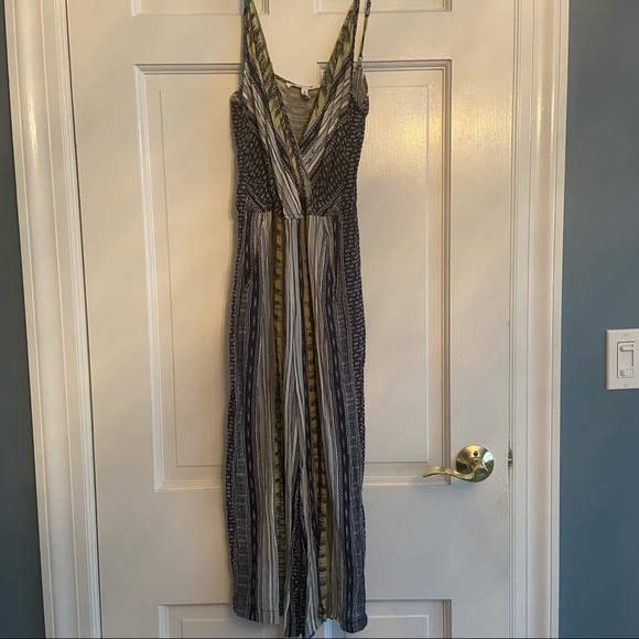 BCBGeneration striped capri jumpsuit - Picture 2 of 2